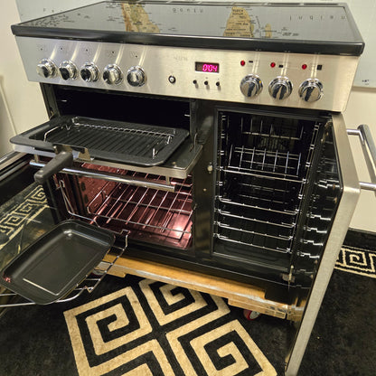 Rangemaster Platinum Induction Range Cooker in Stainless Steel 90cm
