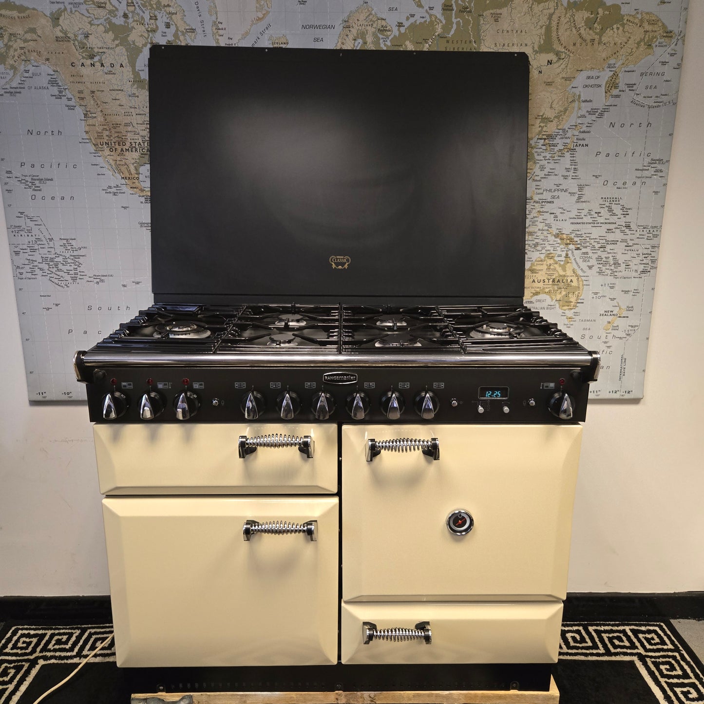 Rangemaster Elan Dual Fuel Range Cooker in Cream 110cm