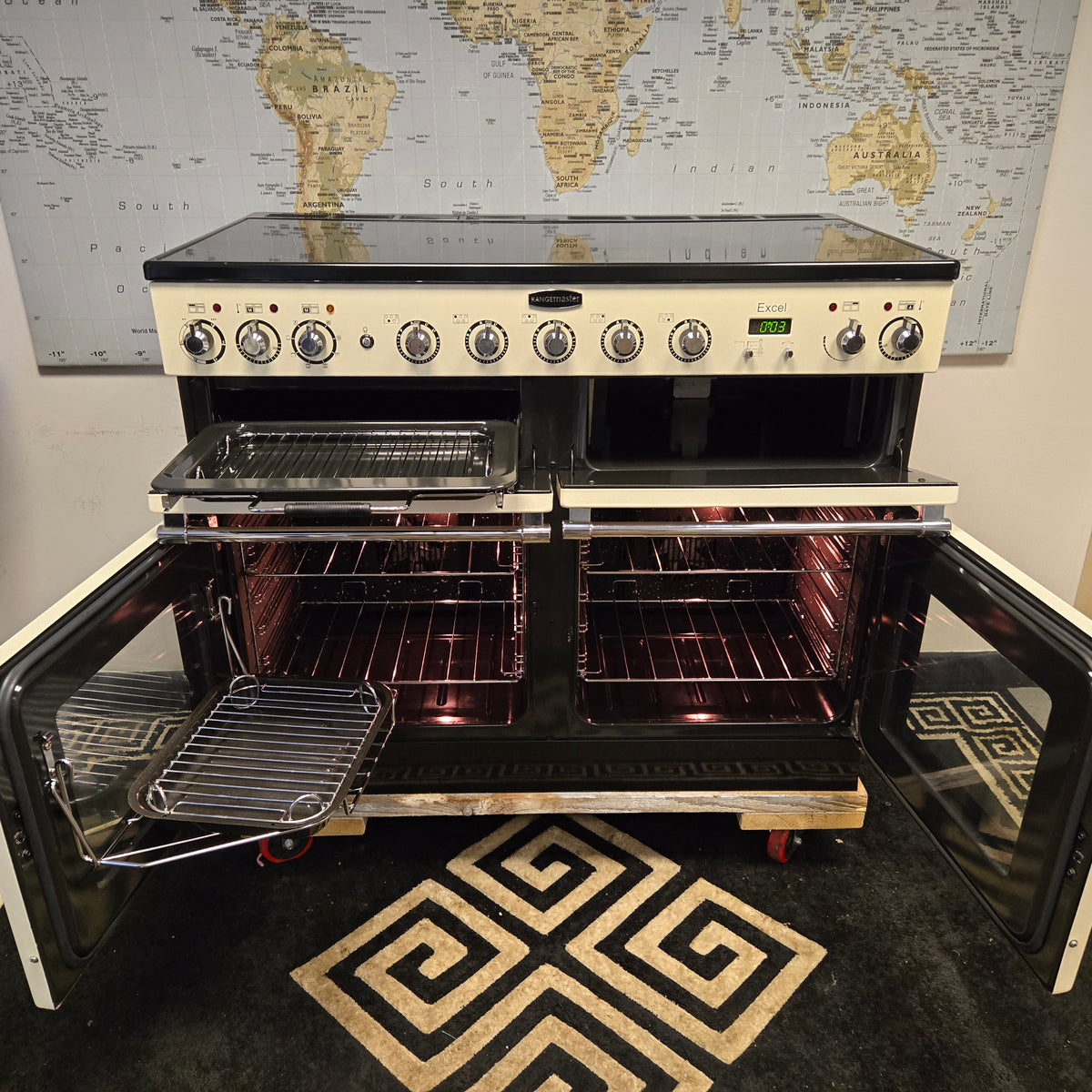 Rangemaster Excel Induction Range Cooker in Ivory 110cm