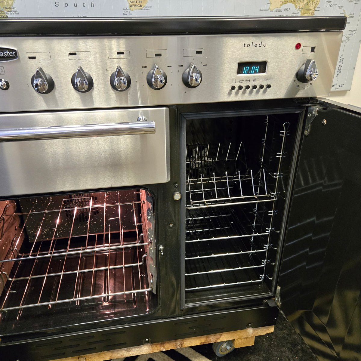 Rangemaster Toledo Electric Range Cooker in Stainless Steel 90cm