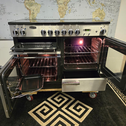 Rangemaster Professional Plus Electric Range Cooker in Stainless Steel 110cm