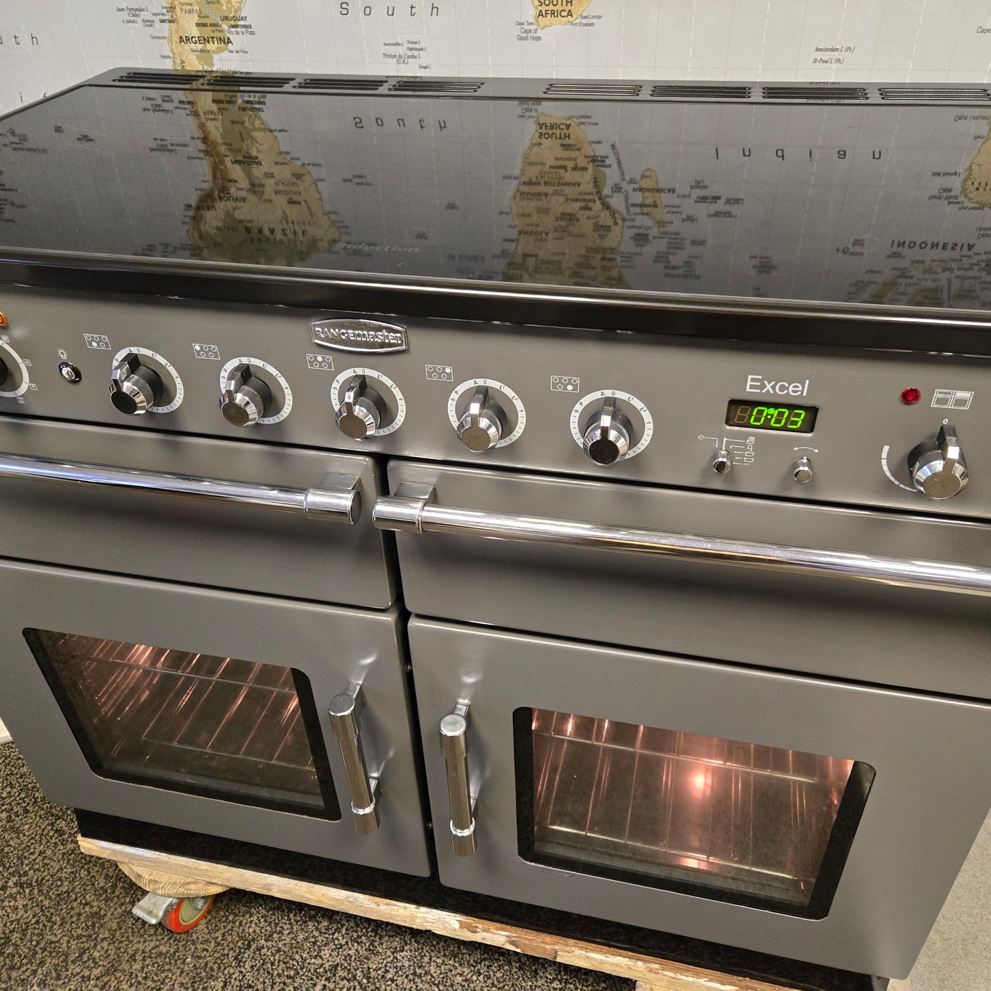Rangemaster Excel Induction Range Cooker in Slate Grey 110cm