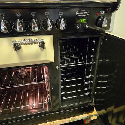 Rangemaster Elan Induction Range Cooker in Cream and Chrome 90cm