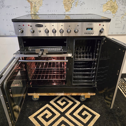 Rangemaster Toledo Electric Range Cooker in Stainless Steel 90cm
