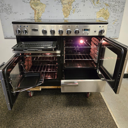 Rangemaster Professional Plus Induction Range Cooker in Stainless Steel 110cm