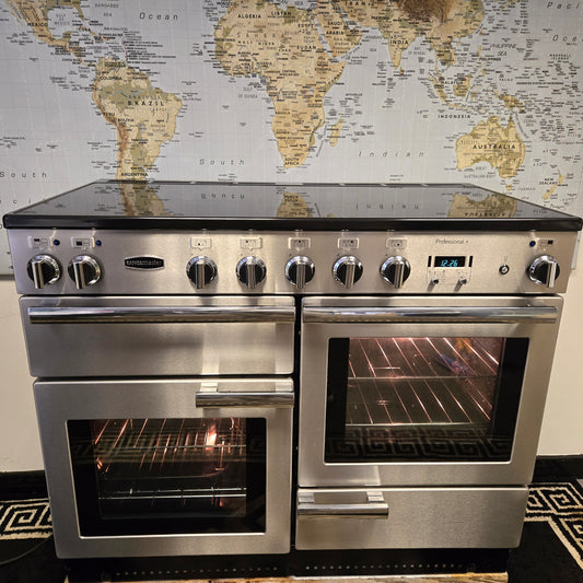 Rangemaster Professional Plus Induction Range Cooker in Stainless Steel 110cm