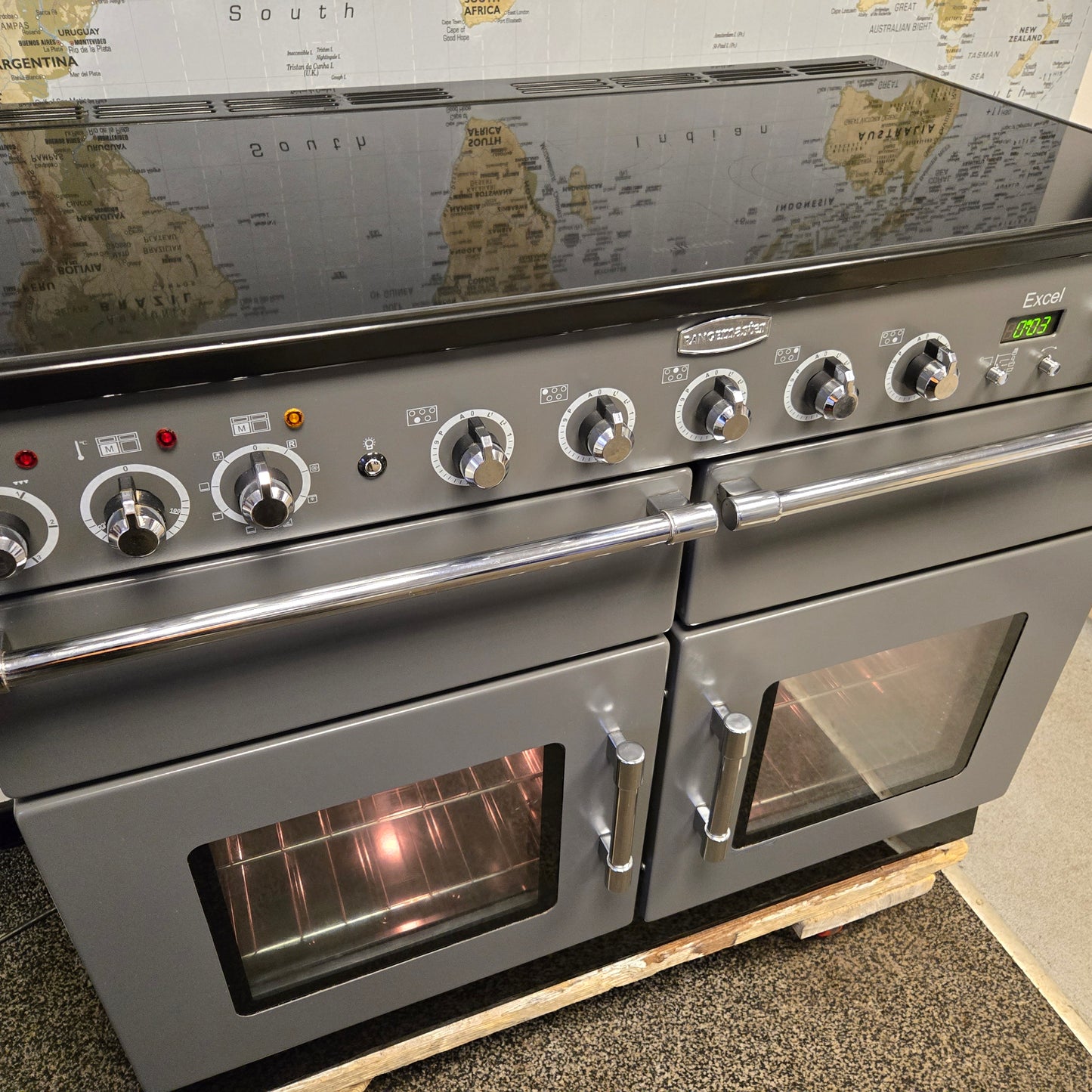 Rangemaster Excel Induction Range Cooker in Slate Grey 110cm