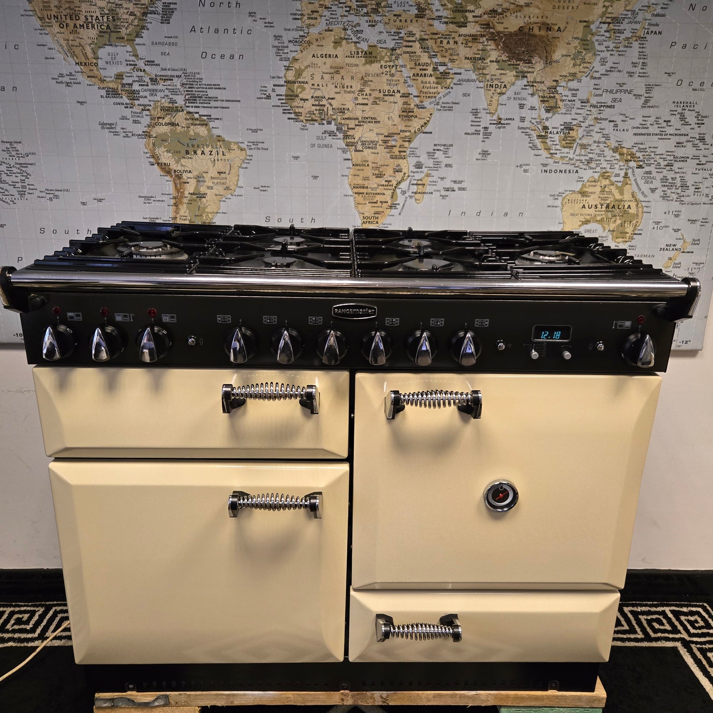 Rangemaster Elan Dual Fuel Range Cooker in Cream 110cm