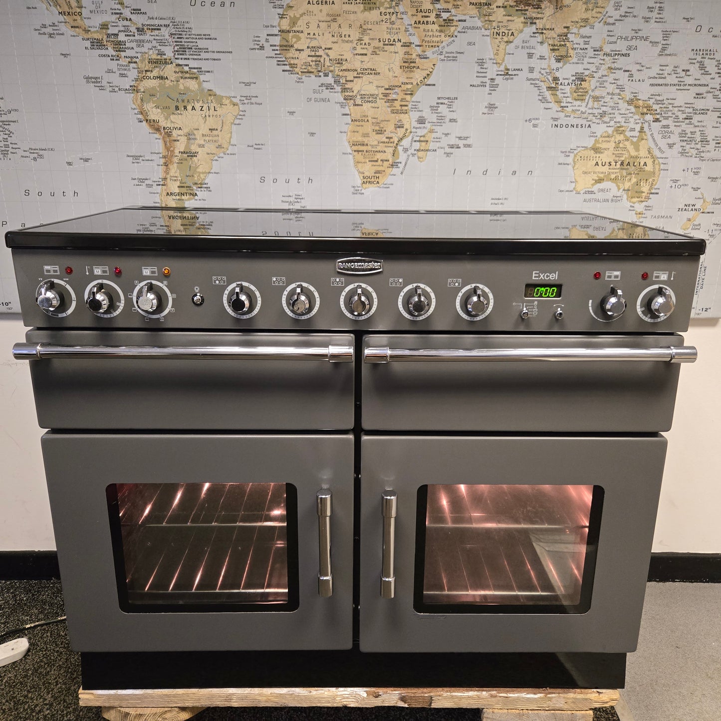 Rangemaster Excel Induction Range Cooker in Slate Grey 110cm