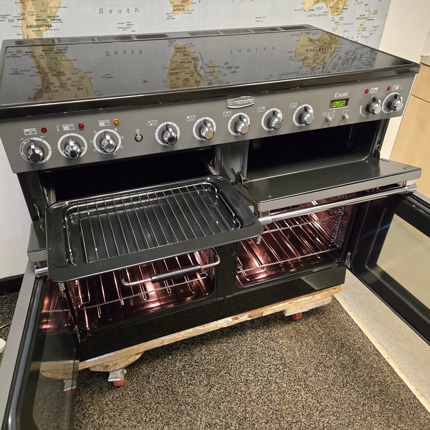 Rangemaster Excel Induction Range Cooker in Slate Grey 110cm