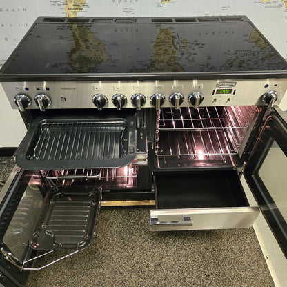 Rangemaster Professional Plus Electric Range Cooker in Stainless Steel 110cm