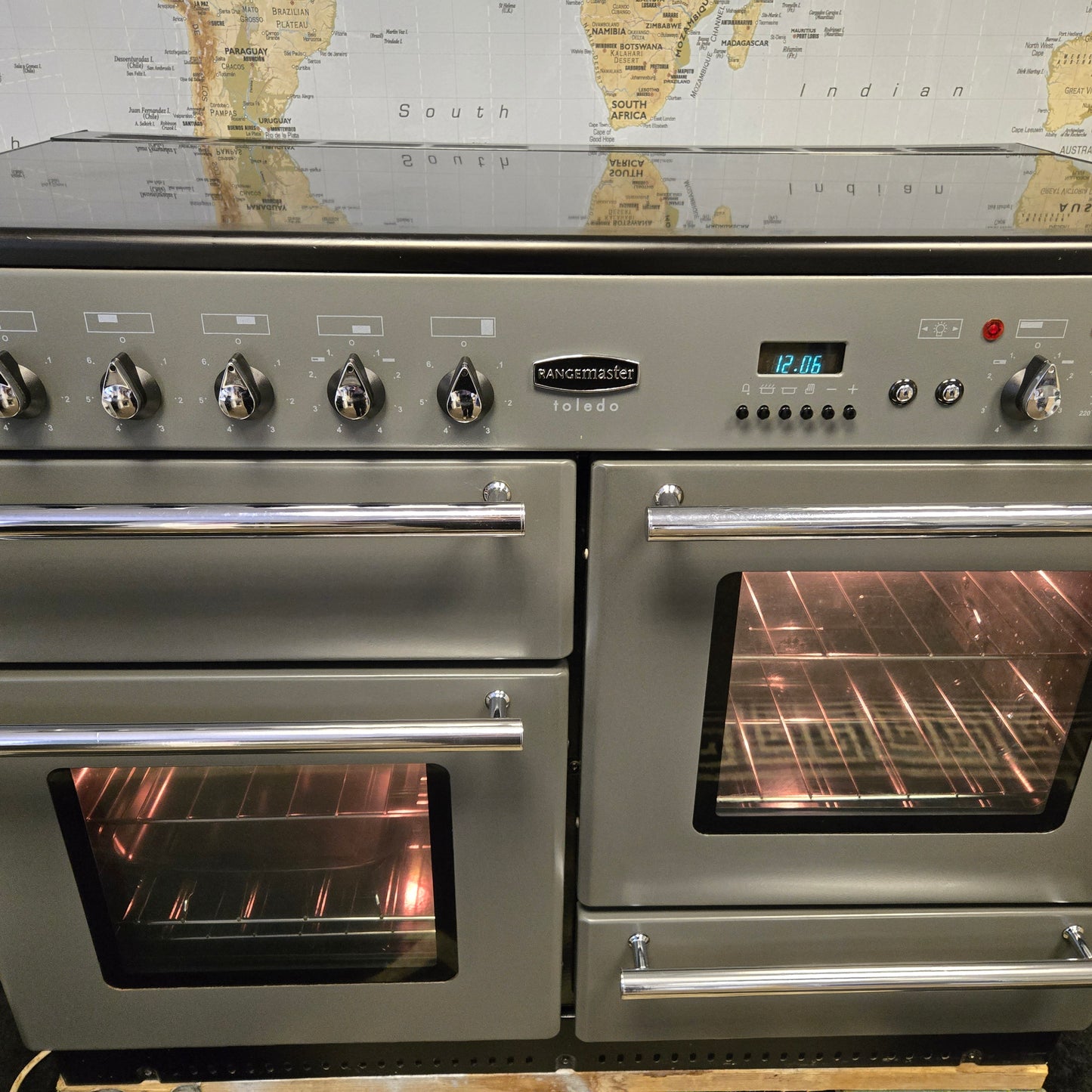 Rangemaster Toledo Electric Range Cooker in Slate Grey 110cm