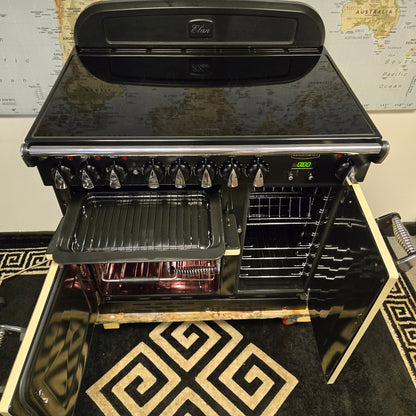 Rangemaster Elan Induction Range Cooker in Cream and Chrome 90cm
