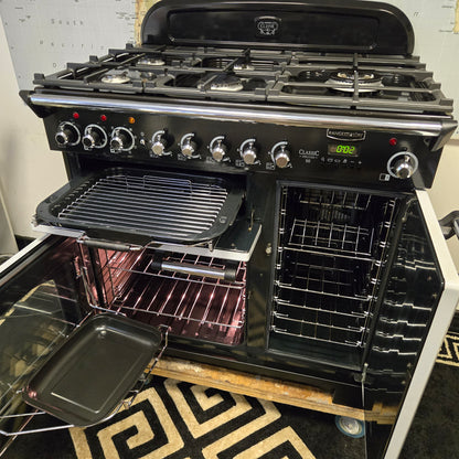 Rangemaster Classic Deluxe Dual Fuel Range Cooker in Grey 90cm