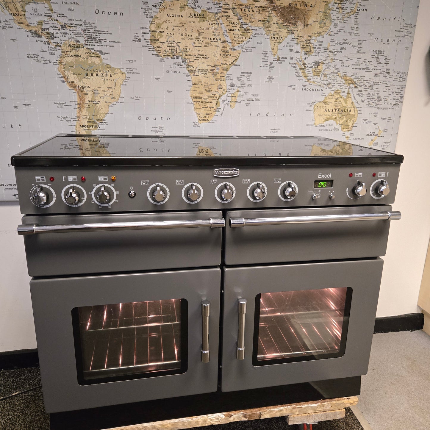 Rangemaster Excel Induction Range Cooker in Slate Grey 110cm