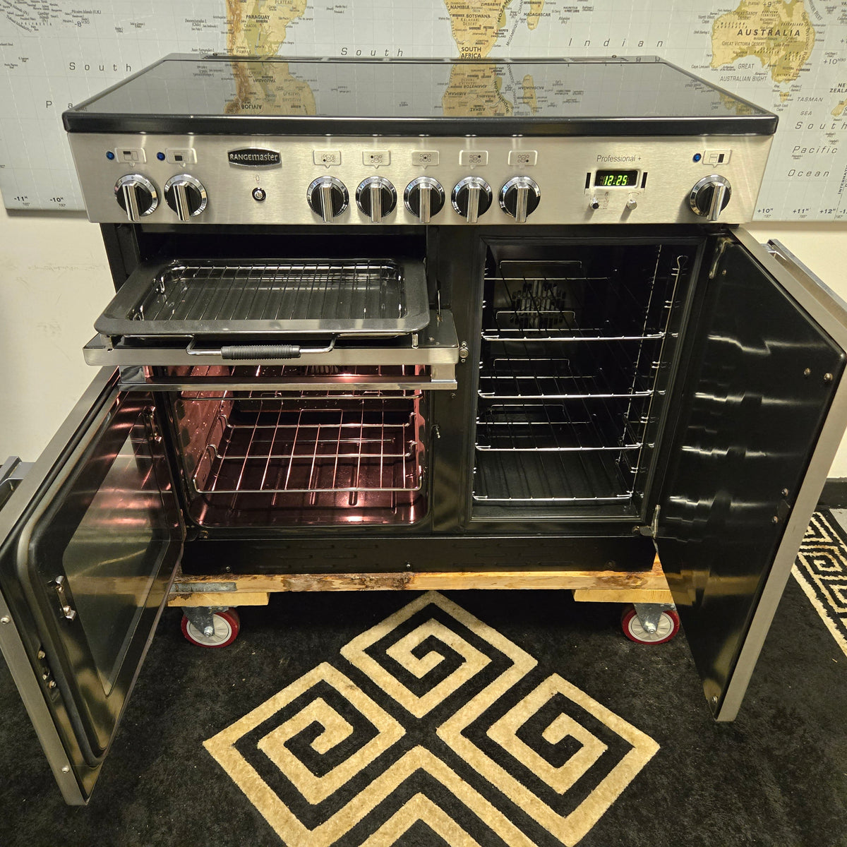 Rangemaster Professional Plus Induction Range Cooker in Stainless Steel 100cm