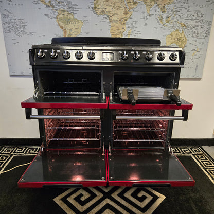 Aga Masterchef Dual Fuel Range Cooker in Cranberry Red 100cm